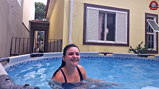 Your Slut Neighbor Showing Herself in the Pool