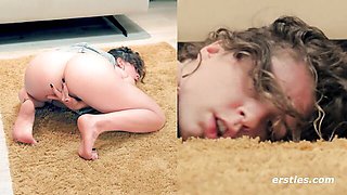 Arden rubs her clit