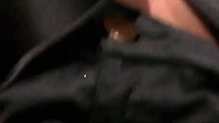 Glorious milf fucks two studs