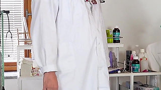 Silicone Pornstar Anita Blanche Stripped Naked and Examined