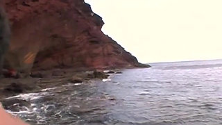 Juicy Blonde Cutie Katy Caro and Phil Holliday Found Refuge on the Sea Shore to Enjoy Romantic Date