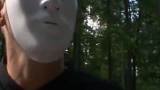 Humiliating sex toys in masked girl