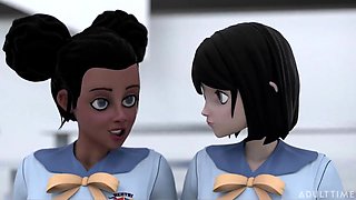 Manga porn Hump School second Semester Part two - Huge Boob Anime porn Honeys Trib After Their Competition