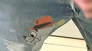 Fetich jeans Levi's masturbation