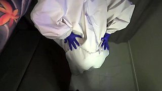 Sexy Inked Plump-assed Redhead Doctor Wanted To Check My Huge Cock With Her Butthole Once Again