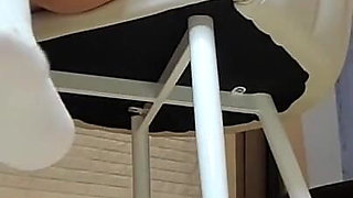 Legs in Long Socks, Findom Ass Tease, Boobs Shaking, Fingers