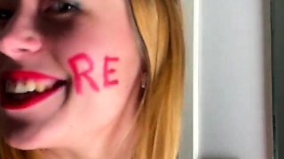 Blonde fetish babe fist her best friends gaping pussy