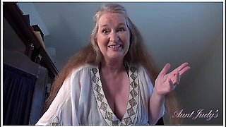 Maggie, Your 61-Year-Old Busty Stepmom, Gives You a POV Handjob