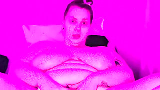 BBW Spreads Her Pussy for Her Machine