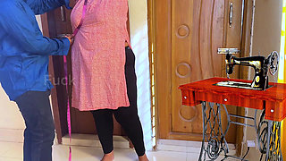 Tailor & BBW Hot Customer Fuck in Shop