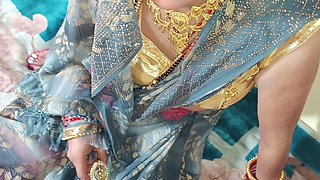 Indian bhabhi Bebo's first time on her honeymoon with her husband's thick cock