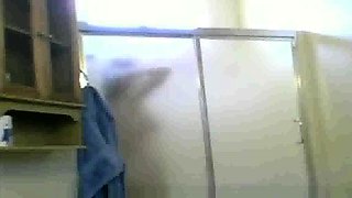 Mexican Aunt Maria spied on in the shower