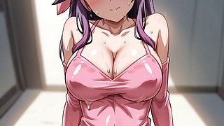 Pink pockets monster girl masturbates legs spread on the floor aheago