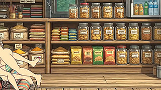 Cartoon video of Swati and shopkeeper Ramu's funny sex. Big cock fucking.