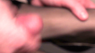 Footjob in Red High Heels