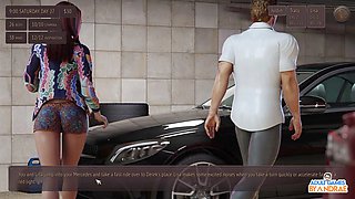 Steamy bathroom romp with Tracy in Living with Temptation: American Sunset