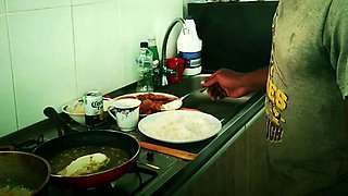 Pablo N3Grobar Face-Fucks Throatpie Queen in Kitchen