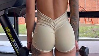 Julianacandy gets fucked after her gym session