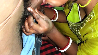 The Sister-in-law Called Her Brother-in-law and Gave Him Oral Sex in a Desi Style.