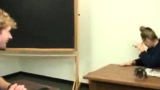 Young guy Jimmy gets a handjob and blowjob from Stacie
