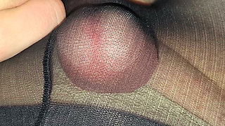 I STOLE BLACK SEXY SHINY TIGHTS FROM A FRIEND'S MOM IN HER ROOM IN THE CLOSET AT NIGHT, IMMEDIATELY PUT THEM ON IN HER OWN ROOM AND CUM HARD THROUGH
