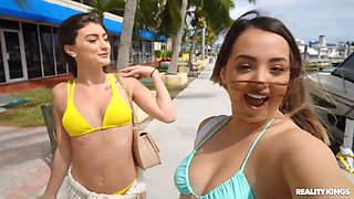 Lexi Aaane  Mae Milanos Bikini Tribbing on Boat