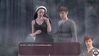 Join the fun with an animated porn game featuring big boobs and platinum-blonde characters