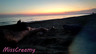 Dick Flash French Teacher MILF Risky Beach Blowjob Maspalomas Nude Beach Cumshot People