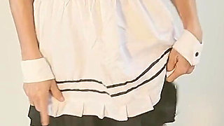 Masturbating Dressed as a Maid