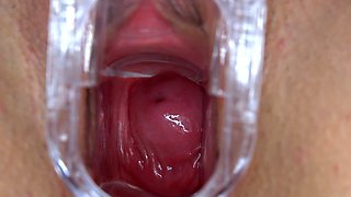 Blonde tight pussy babe solo toy fun in glamour masturbation