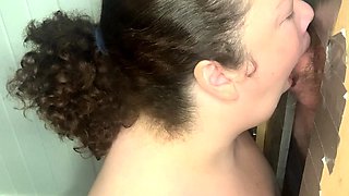 Throated his cock and swallowed to give him a nice massage.