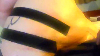 Sloppy Pussy Piggy Takes Bog Black Fist in He Guts