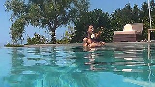Old and Young Lesbians Underwater Strap on Squirting Golden Shower