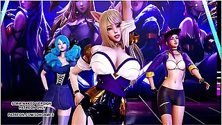 [mmd] Gfriend - Glass Bead Sexy Kpop Dance Ahri Akali Kaisa Seraphine Gwen Kda League Of Legends