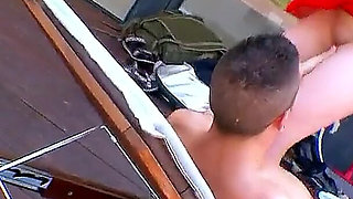 Sexy skinny teen Lilith fucked by step brother on vacation on the terrace