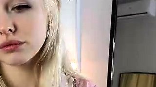 Close up with teen pussy pleased with dildo and vibrator