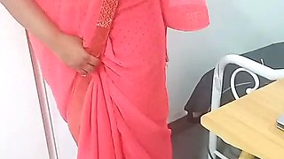 Amma Pink Saree Fantasy Role Play
