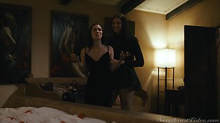 Erotic Lesbian Massage Scene - Happy Anniversary My Love - Diana Grace and Bella Rolland on SweetHeartVideo