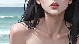 Snowy Beach Solo Coffee Date: Winter Solitude & Steamy Sips