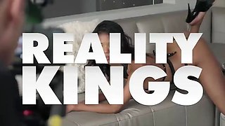 Outstanding Desiree Dulce with a amazing figure rides a dig penis