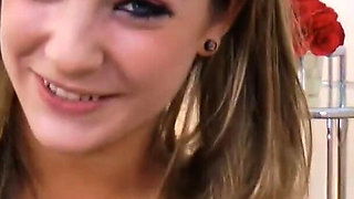 Slim Small Tits Blonde Dahlia Sky POV Blowjob