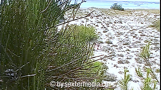 Sexy MILF Naked on the Nudist Beach