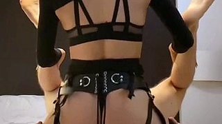 Strapon fetish femdom babes peg bloke