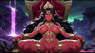 Demon queen want horny, Ai animation