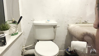 Pissy on the Toilet