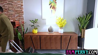 Large globes bodacious COUGAR step-mom salutes son home with a bj