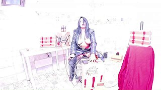 MilfyCallas Leather MILF BDSM Fetish: Smoking Boots Cigar Orgasm