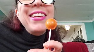 Nerdy Faery Loves Lollipops In Her Tight Asshole - Sweet Food Insertion Fetish