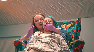 Daily Stepmom Ownership - Skinny Girl Held Open & Denied on the Armchair