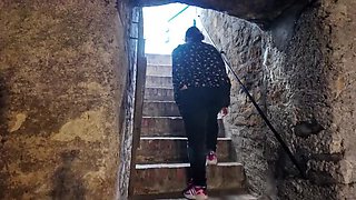 Mariaespino Submissive Blowjob in Cellar - BDSM Slave Used by Master